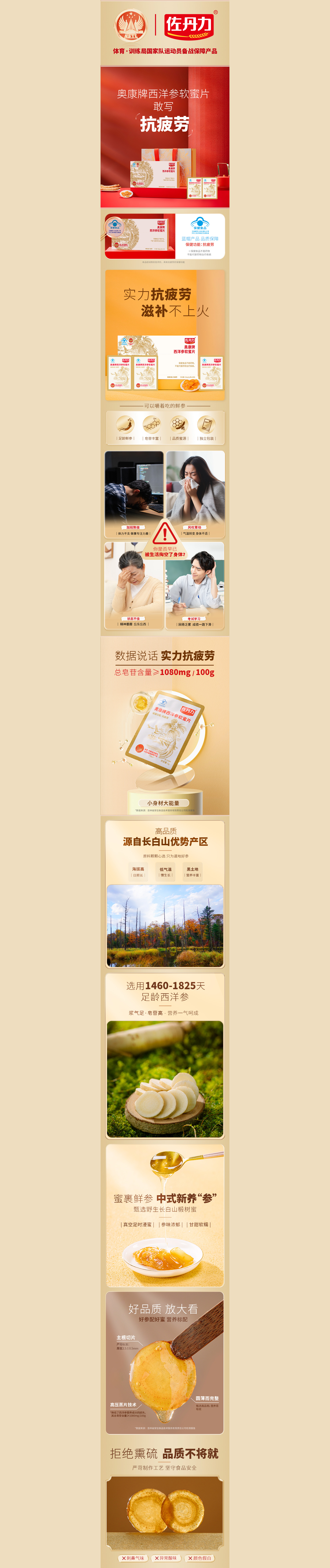 西洋参软蜜片介绍